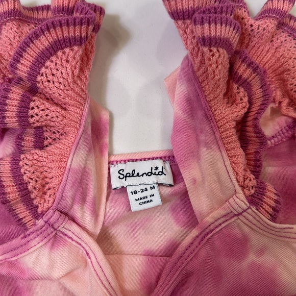 💕HP💕Splendid baby girl tie dye tank set - Picture 5 of 7